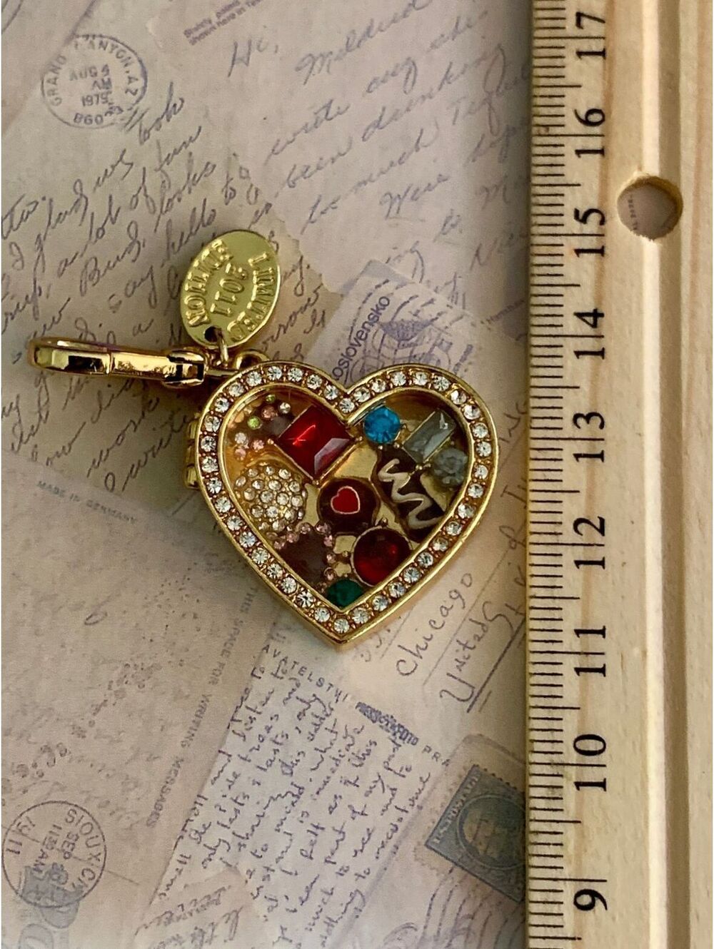 Juicy Couture 2011 Limited Edition Heart Chocolate Box Locket Charm Y2K Gem - Picture 4 of 6